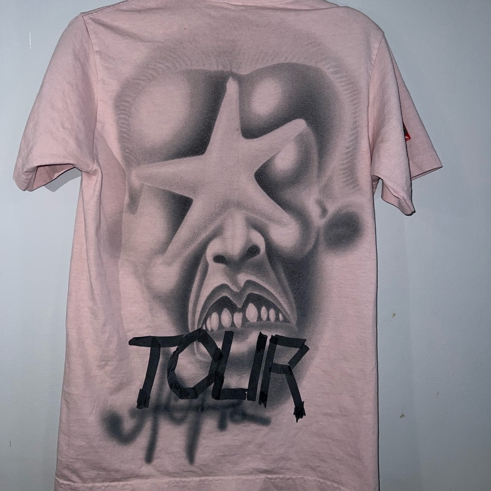 Travis Scott Pink Graphic Short Sleeve Tee